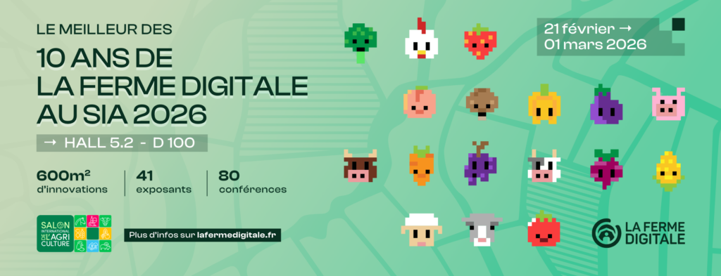 Stand de La Ferme Digitale au SIA 2026 – gestion des prélèvements agricoles et pilotage de la ressource en eau