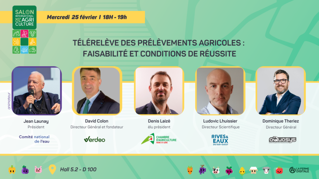 Table ronde télérelève des prélèvements agricoles – SIA 2026 Aquasys